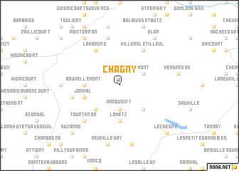 map of Chagny