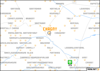 map of Chagny