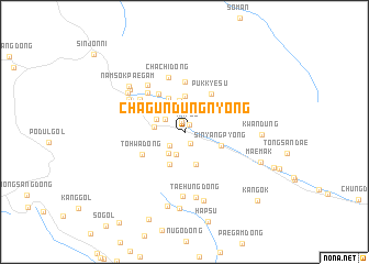 map of Chagŭndŭngnyŏng