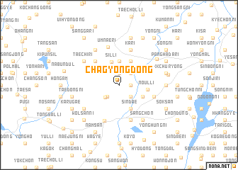 map of Chagyŏng-dong