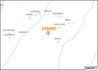 map of Chāhān