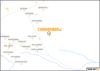 map of Chahār Borj