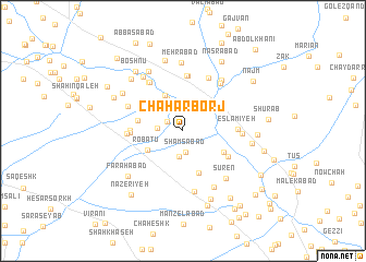 map of Chahār Borj