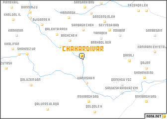 map of Chahār Dīvār