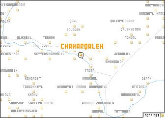 map of Chahār Qal‘eh
