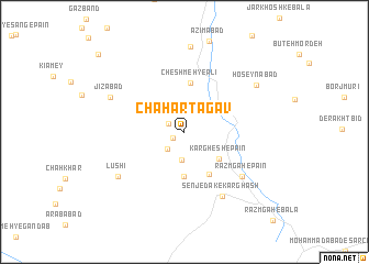 map of Chahārtā Gāv