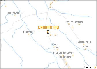 map of Chahār Ţāq