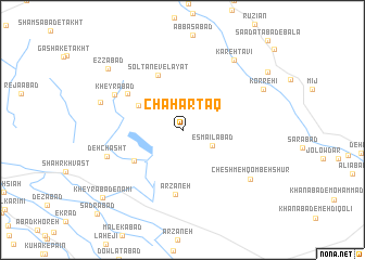 map of Chahār Ţāq