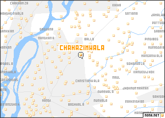 map of Chāh Azīmwāla