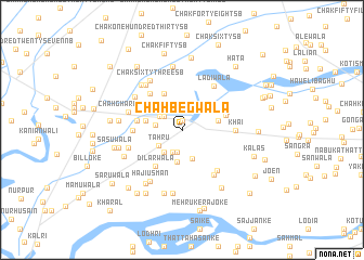 map of Chāh Begwāla