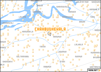 map of Chāh Budhewāla