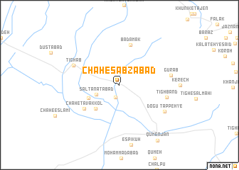 map of Chāh-e Sabzābād