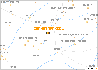 map of Chāh-e Tavakkol