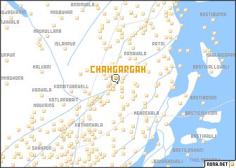 map of Chāh Gargāh