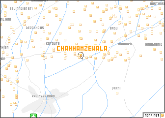 map of Chāh Hamzewāla