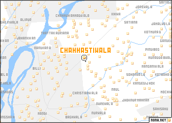 map of Chāh Hastiwāla