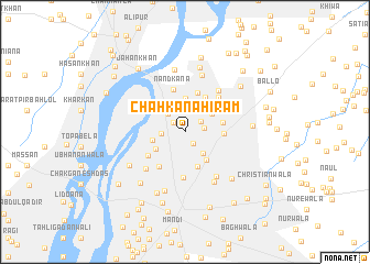 map of Chāh Kanahi Rām