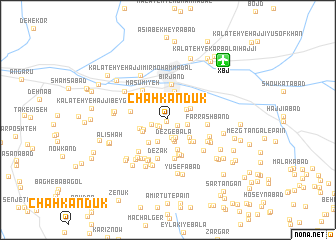 map of Chahkandūk