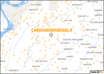 map of Chāh Khamāniānwāla