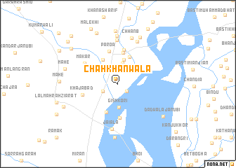 map of Chāh Khānwāla