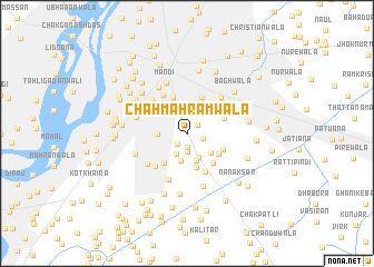 map of Chāh Mahramwāla