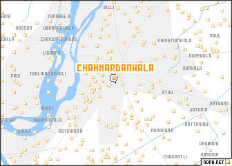 map of Chāh Mardanwāla