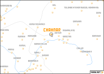 map of Chāh Nar