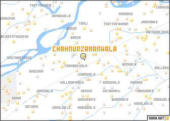 map of Chāh Nūrzamānwāla