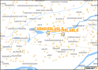 map of Chāh Pipalwāla