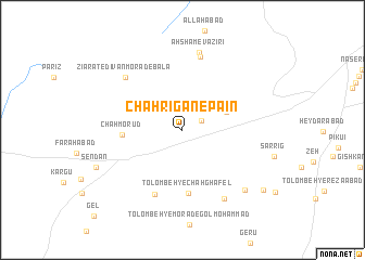 map of Chāh Rīgān-e Pā\