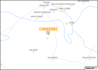 map of Chāh Sabz