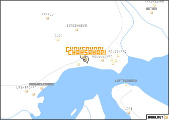 map of Chāh Şaḩārī