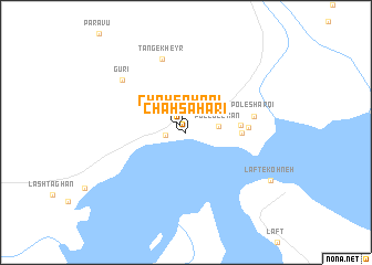 map of Chāh Şaḩārī