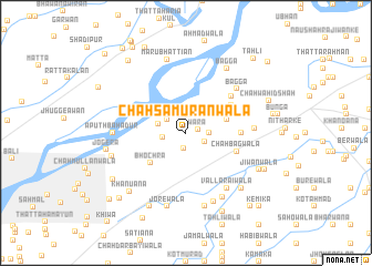 map of Chāh Samurānwāla