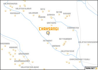 map of Chāh Sangī