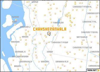 map of Chāh Sherānwāla