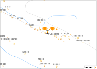 map of Chāh Varz