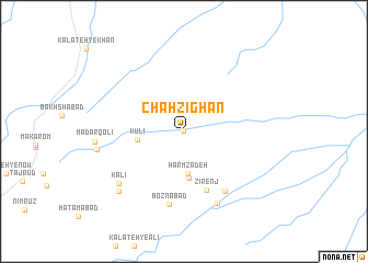 map of Chāh Zīghan