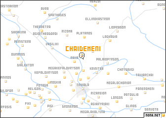 map of Chaïdeméni