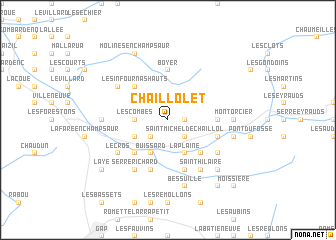 map of Chaillolet