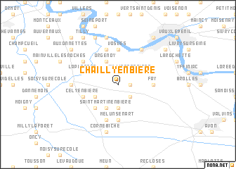 map of Chailly-en-Bière