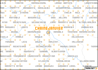 map of Chaîne Janvier