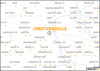 map of Chaintreauville