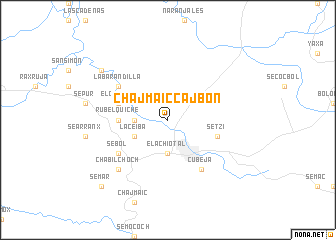 map of Chajmaic Cajbón