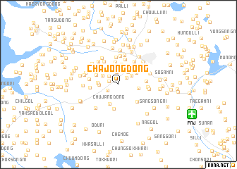 map of Chajŏng-dong