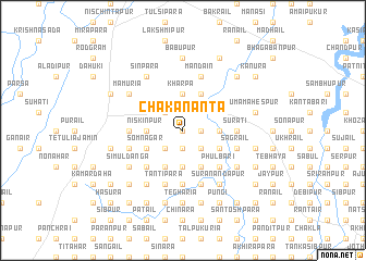 map of Chak Ananta