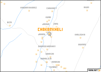 map of Chākarkheli