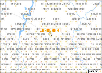 map of Chak Bāhati