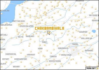 map of Chak Bambiwāla