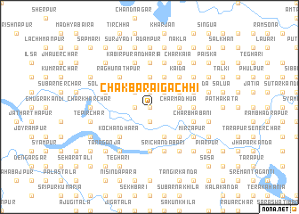 map of Chak Baraigāchhi